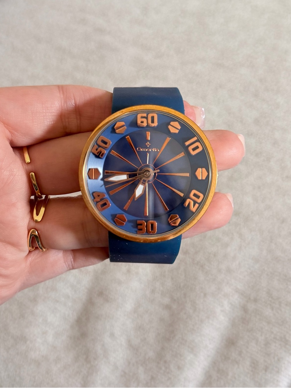 Women’s Navy and Rose Gold Sport Watch